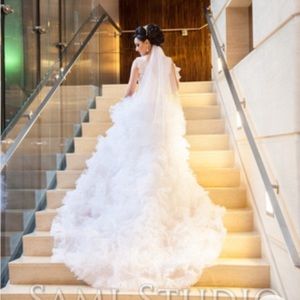 More pictures for Long trail wedding gown